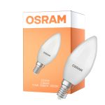 Osram Classic LED E14 Kerte Matt 7.5W 806lm - 840 Kold Hvid | Erstatter 60W